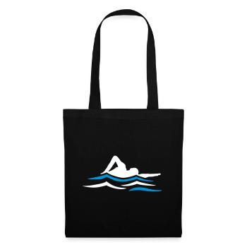 Swimming, swimmers and water - Tote Bag - black - Front