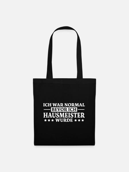 Hausmeister Spruch Lustiges Hausmeister Geschenk - Stoffbeutel - Schwarz