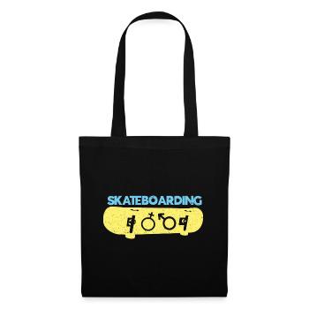 Skateboard Skateboarder Skater Skateboarding - Tote Bag - black - Front