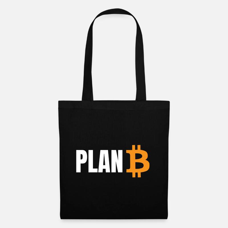Plan B Bitcoin - Stoffbeutel - Schwarz