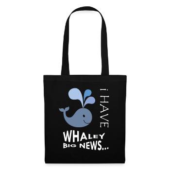 Pregnancy Announcement. Little baby girl, boy. - Tote Bag - black - Front