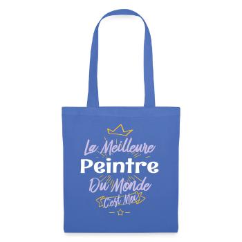 La meilleure peintre du monde - Sac en tissu - bleu pâle - Devant