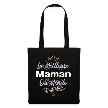 La meilleure maman du monde - Sac en tissu - noir - Devant