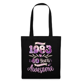 April 1983 Born 40 years birthday woman - Tote Bag - black - Front