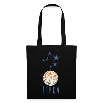 La constellation de la Balance - Sac en tissu - noir - Devant