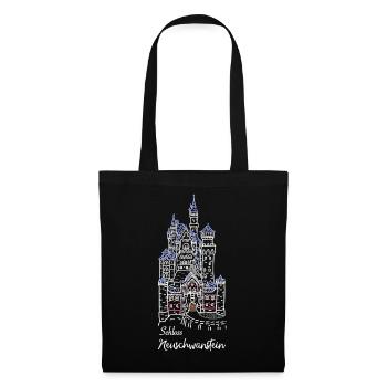 Neuschwanstein Castle, Bavaria, Germany - Tote Bag - black - Front