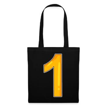 1 - Sac en tissu - noir - Devant