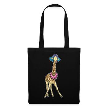 Giraffe Clown - Stoffbeutel - Schwarz - Vorne