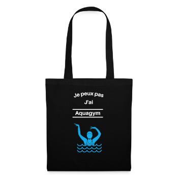 Je peux pas j ai acquagym - Sac en tissu - noir - Devant