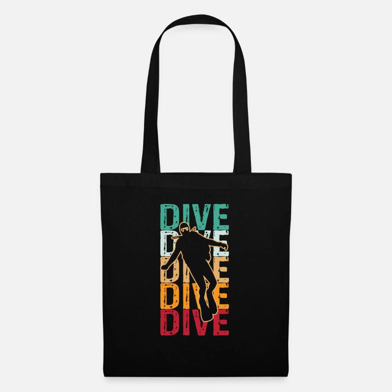Plongée Plongée Plongée Plongée - Sac en tissu - noir