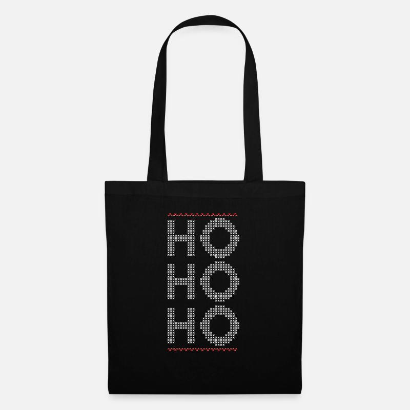 ho ho ho - Stoffbeutel - Schwarz