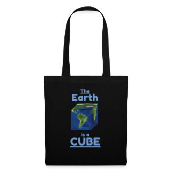 The Earth is a Cube - Tote Bag - black - Front