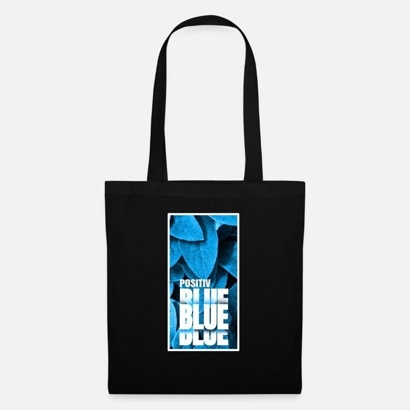 Positiv BLUE Mint - Stoffbeutel - Schwarz