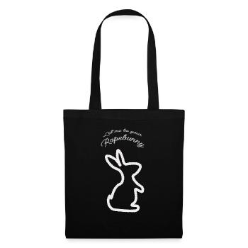 Let me be your Ropebunny white - Stoffbeutel - Schwarz - Vorne