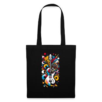 Electric Symphony GuitarAbstract Music Lover - Tote Bag - black - Front