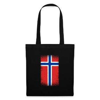 Norway Flag Scandinavia Norwegian Flag - Tote Bag - black - Front