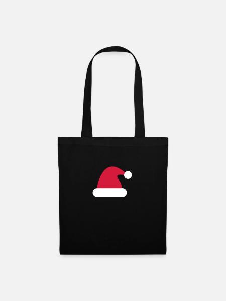 Santa hat, Santa Claus hat - Tote Bag - black