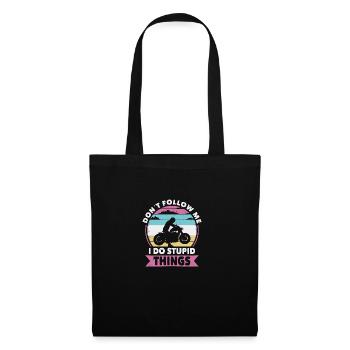 Do not follow biker a motorcycle - Tote Bag - black - Front