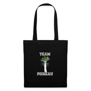 Cadeau de remise en forme d'équipe de poireau - Sac en tissu - noir - Devant