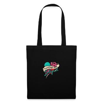 Les tatouages tribaux d'artiste d'encre de tatouage sont stupides - Sac en tissu - noir - Devant