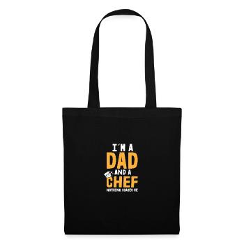 I Am Papa And Cook Motif for a Chef - Tote Bag - black - Front