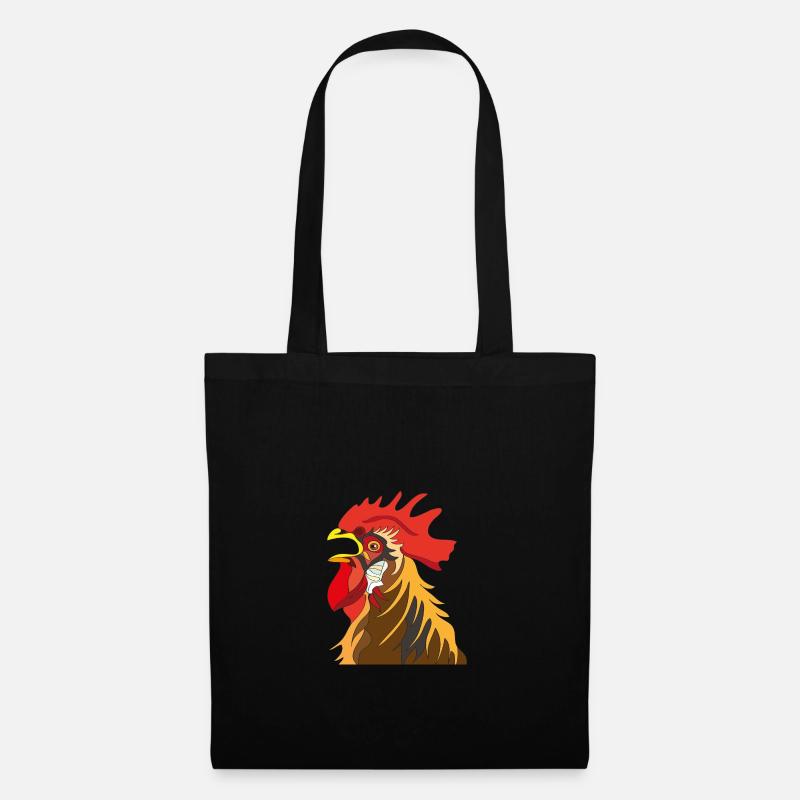 Rooster - Tote Bag - black