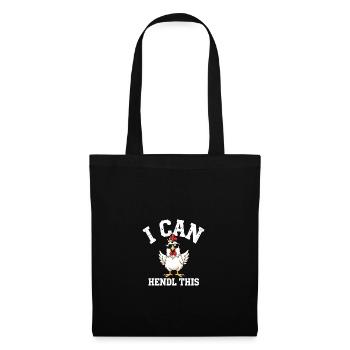 Je peux le faire, éleveur de poulets - Sac en tissu - noir - Devant