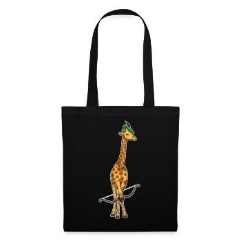 Giraffe Archer Bow - Tote Bag - black - Front
