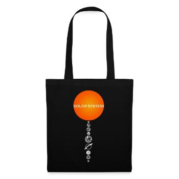 Le soleil et les planètes - Sac en tissu - noir - Devant