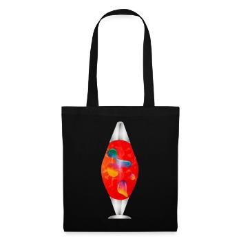 Colorful lava lamp illustration – pure retro mood - Tote Bag - black - Front
