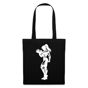 Bodybuilder Woman Fitness - Tote Bag - black - Front