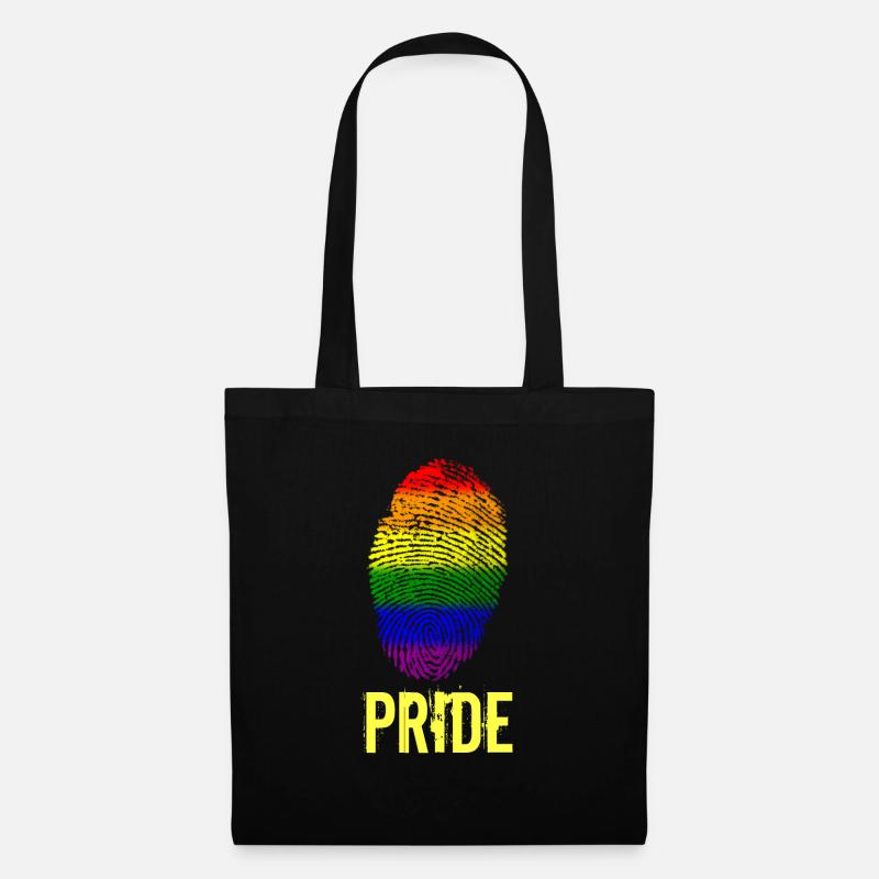 Pride Stolz Fingerabdruck - Stoffbeutel - Schwarz