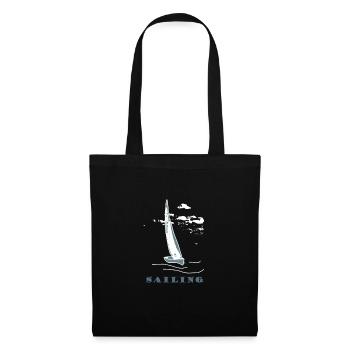 sailboat,sea,maritim,gift,cool,trend - Tote Bag - black - Front