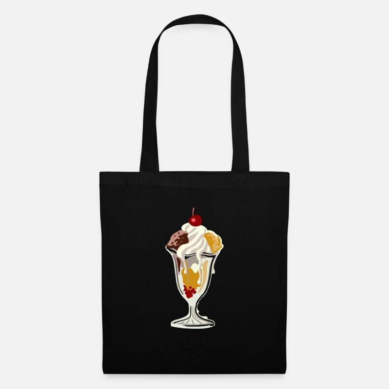 coupe glacée - Sac en tissu - noir