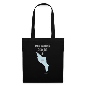 Moon paradis , serie ile d'Oléron - Sac en tissu - noir - Devant