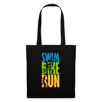 Swim Bike Run - Sac en tissu - noir - Devant