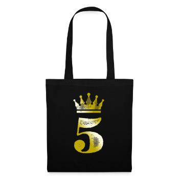 5 Number Crown Gold - Tote Bag - black - Front