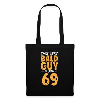 Bald Head Baldness Beard Bald Head - Tote Bag - black - Front