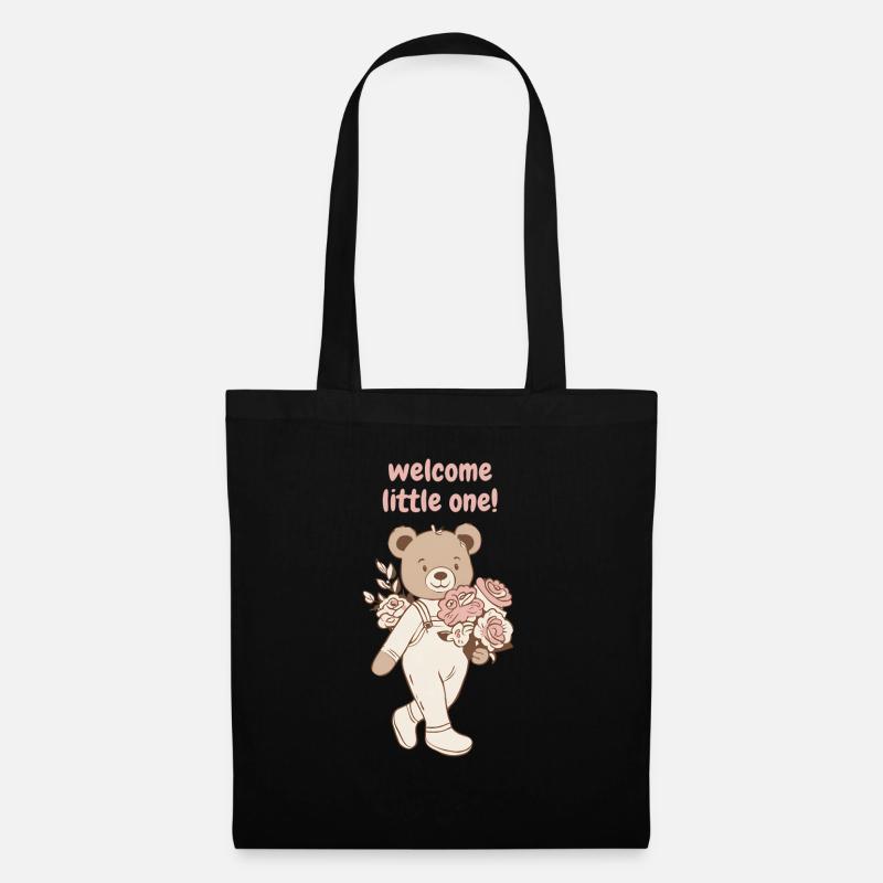 Welcome little one - Stoffbeutel - Schwarz