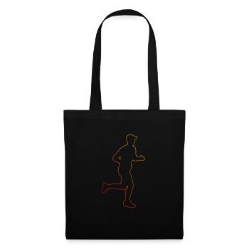 Fitness Course de jogging féminin Jogging masculin - Sac en tissu - noir - Devant