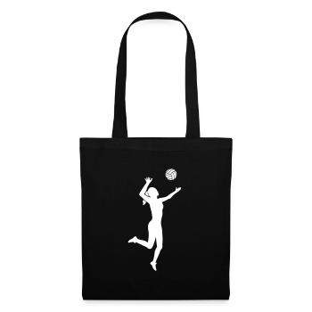 volley- - Sac en tissu - noir - Devant