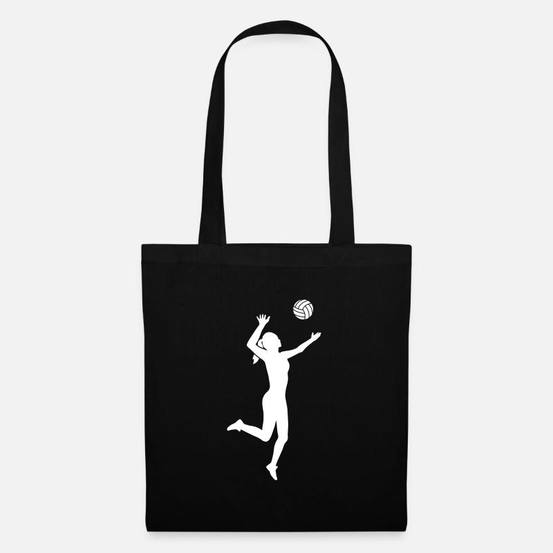 Volleyball - Stoffbeutel - Schwarz