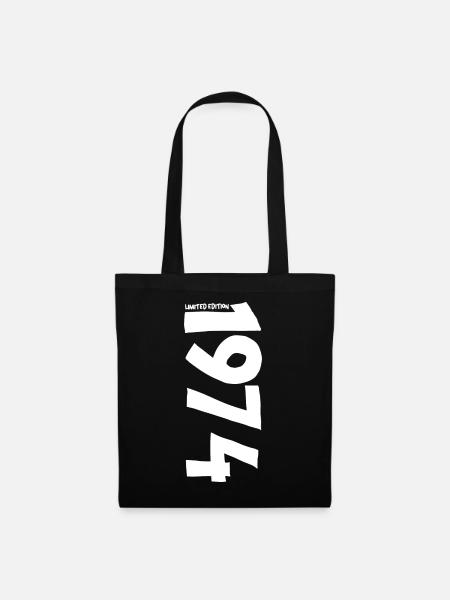 1974 Jahrgang geboren Geburtstag Limited Edition - Stoffbeutel - Schwarz