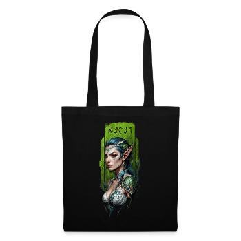 Enchanted Forest elf Guardian - Tote Bag - black - Front