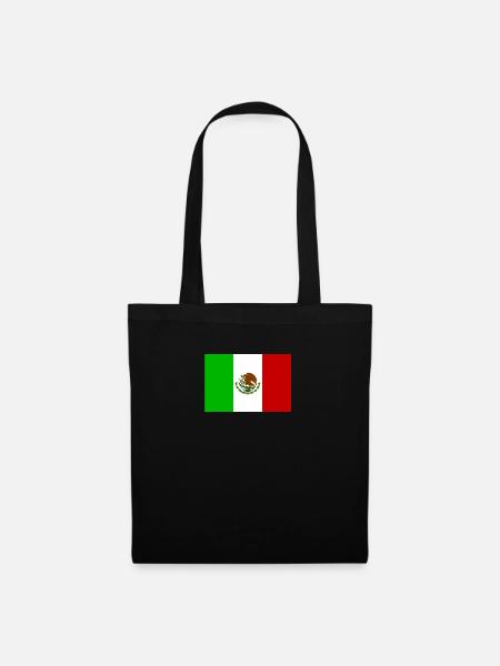 Flagge México - Stoffbeutel - Schwarz