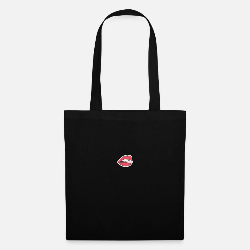 Lips - Stoffbeutel - Schwarz
