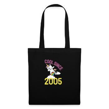 Cool depuis 2005 Dabbing chat 17ème anniversaire - Sac en tissu - noir - Devant