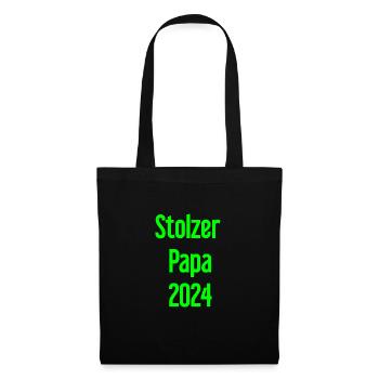 Proud Dad 2024 – for new fathers - Tote Bag - black - Front