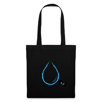 HzweiO - gouttes - Sac en tissu - noir - Devant