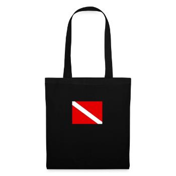 Diving flag - Sac en tissu - noir - Devant